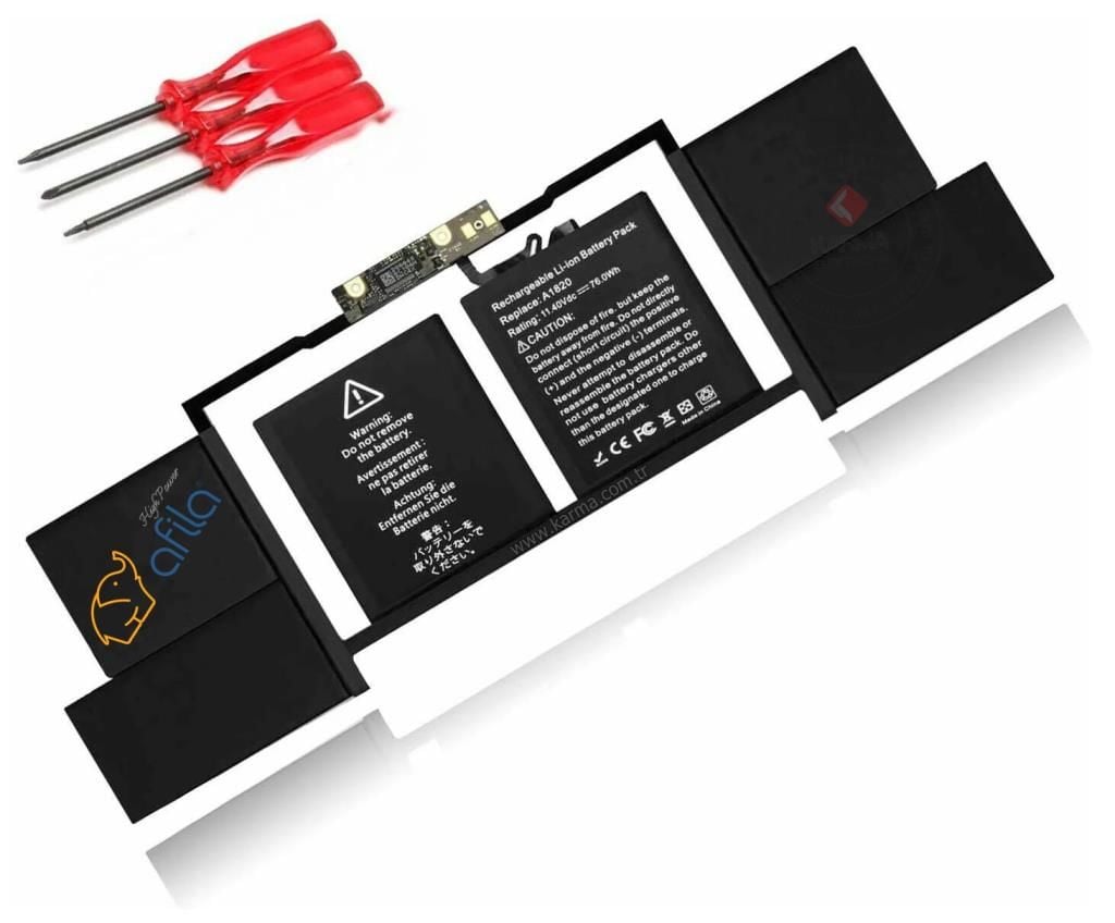 Apple Macbook Pro 15 A1707 Late (2016 2017) A1820 Laptop Bataryası, Pili