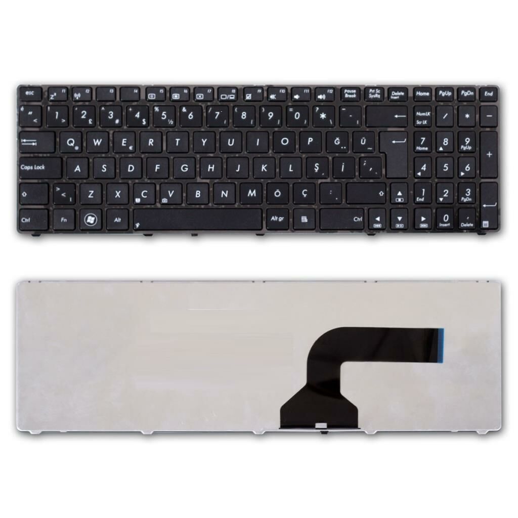 Asus K73S K73SD K73SJ K73SM K73SV Notebook Klavyesi - Çerçeveli (Siyah TR)