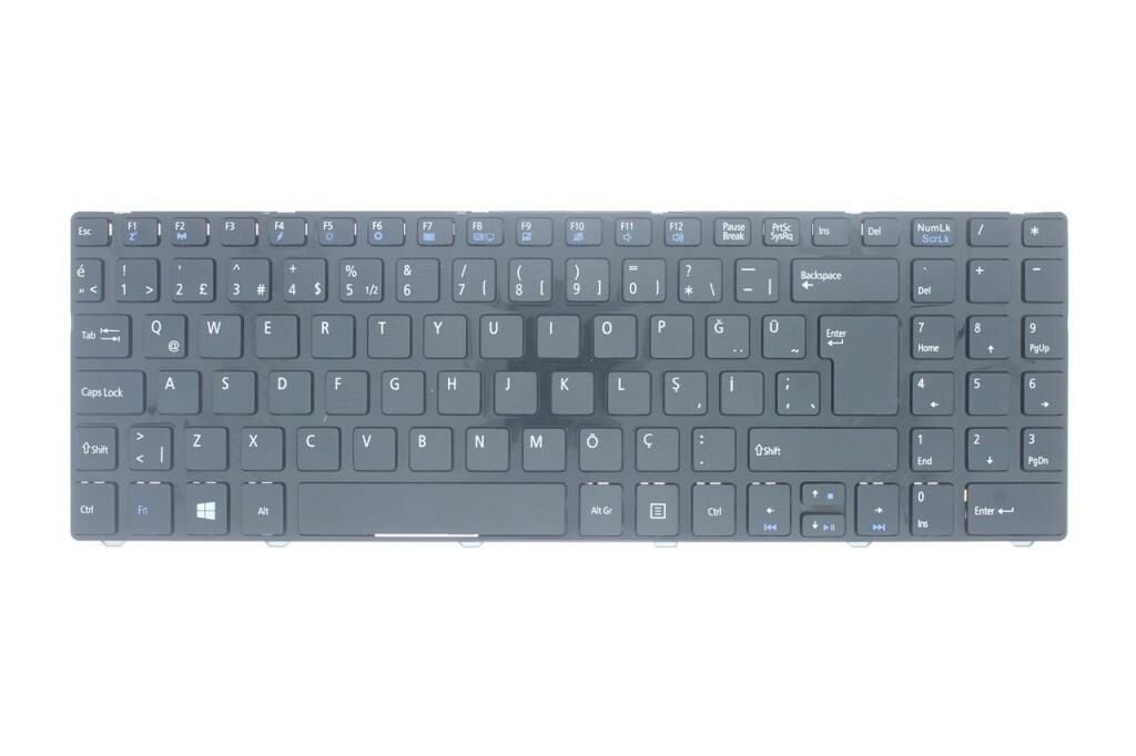 Grundig GNB 1568 Notebook Klavyesi - Tuş Takımı (Siyah TR)