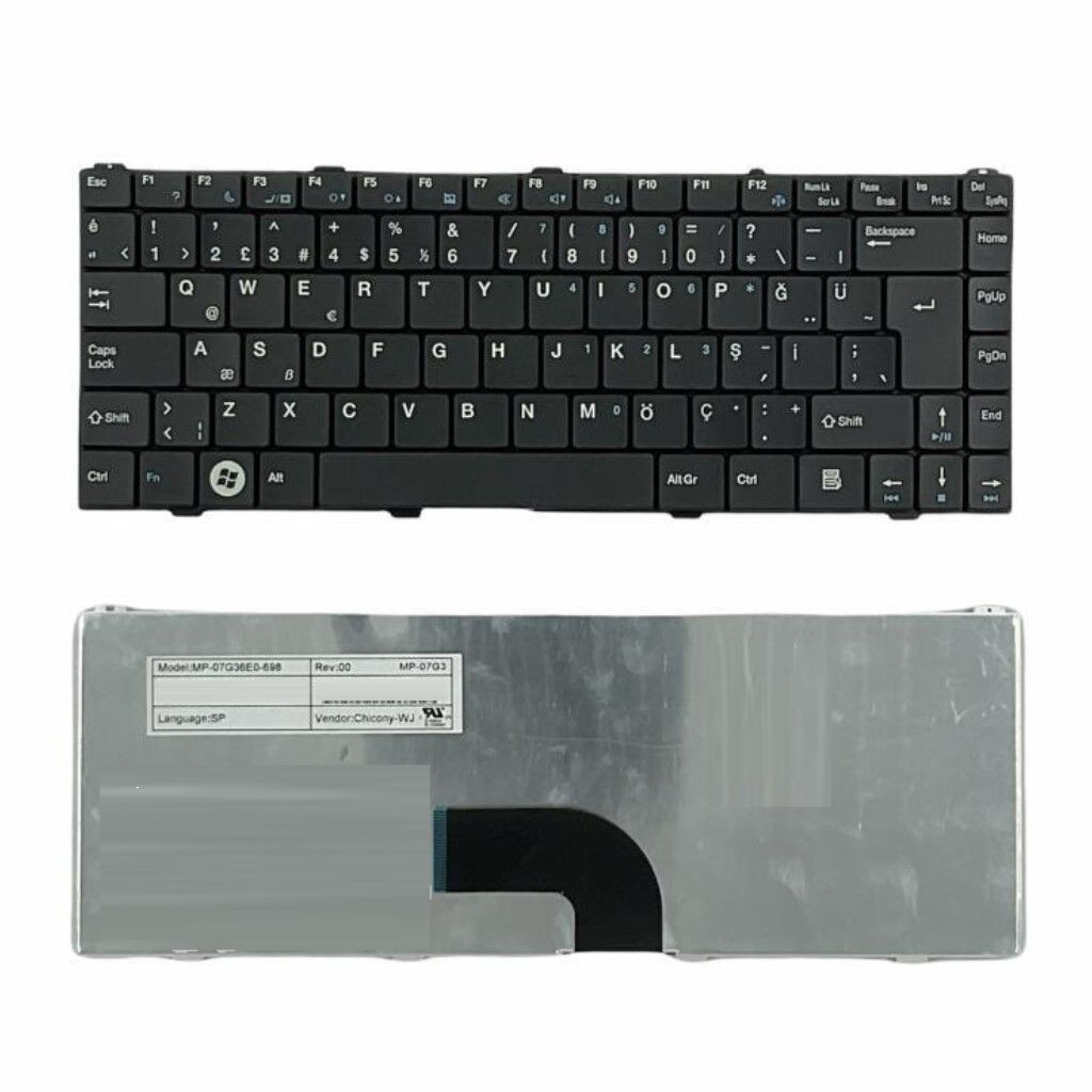 Grundig GNB 1455 GNB 1455 A1 i3 Notebook Klavyesi - Siyah - TR