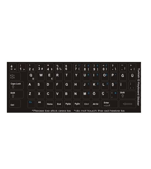 Packard Bell Notebook Klavye TR Stiker Siyah