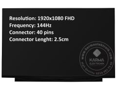 HP Victus Gaming 16-S0001NTA24 (7Z4L9EAA24) Notebook uyumlu Lcd Ekran, Panel - V1 FHD 144Hz