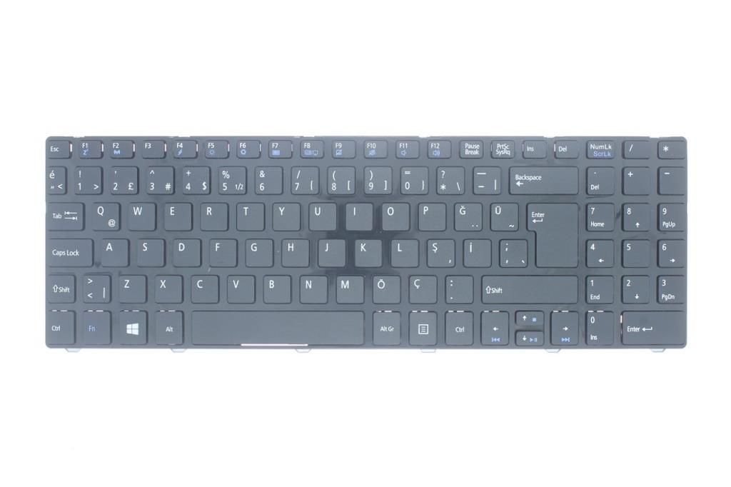 Grundig GNB1560 GNB1562 GNB1568 Notebook Klavyesi (Siyah TR)