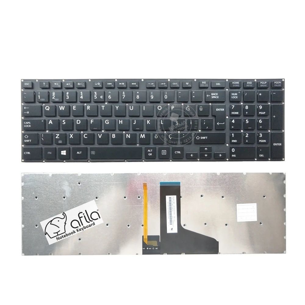 Toshiba Satellite P55-B, P55T-A, P55T-B, P55W Klavyye (Siyah TR) ışıklı