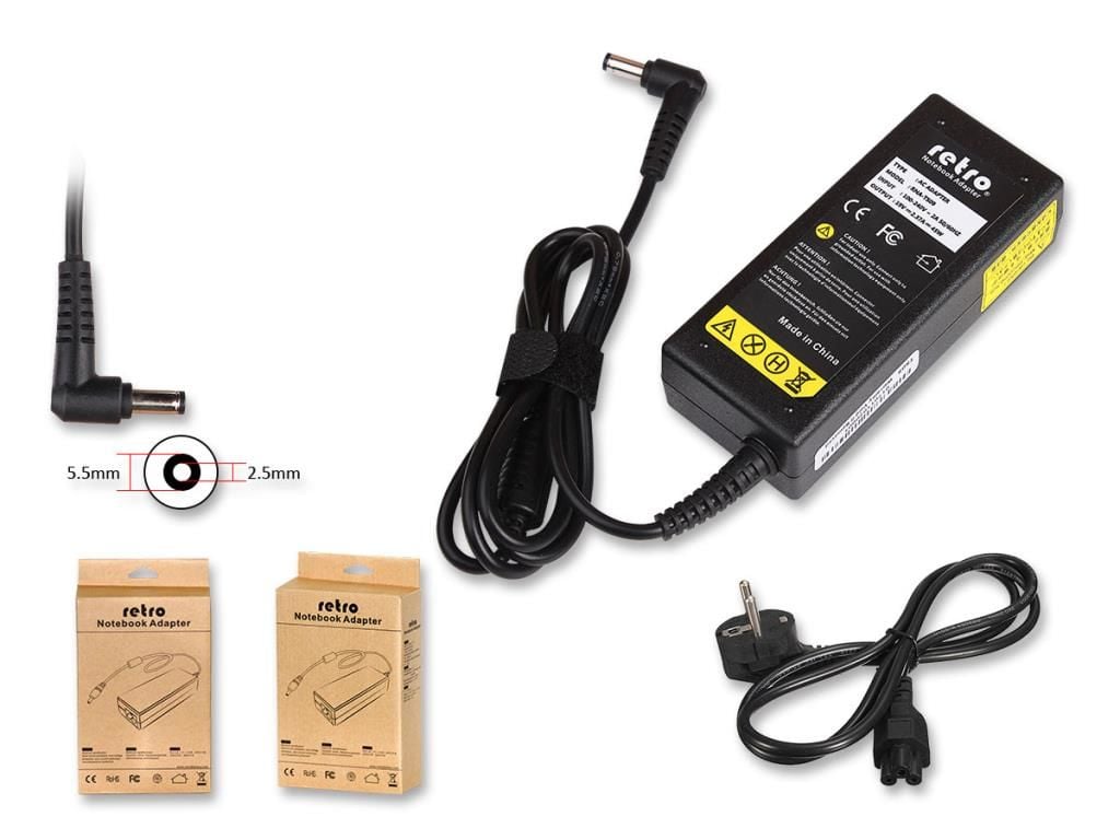 Game Garaj/GRJ uyumlu Adaptör, Şarj Aleti Cihazı - 19V 2.37A / 5.5mm*2.5mm