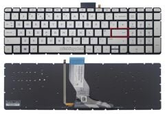 HP Pavilion 15-bc001nt (W7R26EA) Notebook Klavyesi (Silver, Gri TR) ışıklı