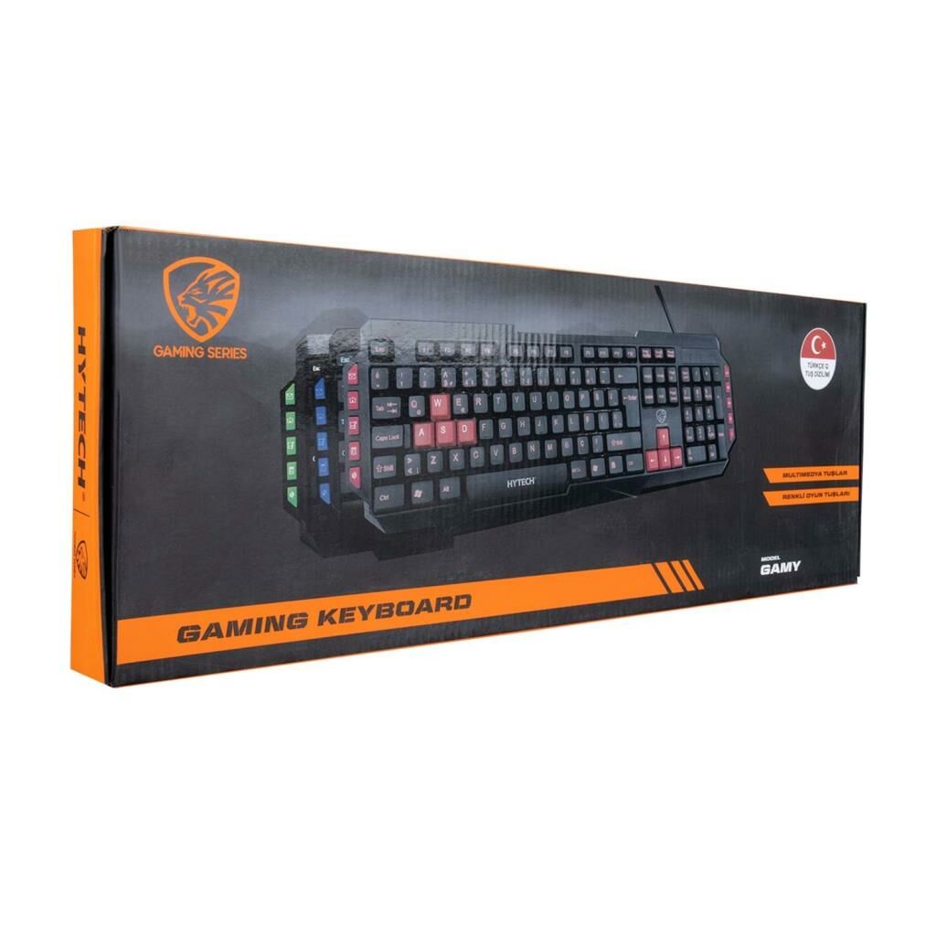 Hytech HKM-58 GAMY PLUS Kırmızı Tuşlu Q Gaming Klavye