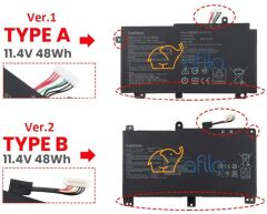Asus ROG Strix G15 G512LW-HN168 uyumlu Notebook Bataryası, Pili (Ver.1)