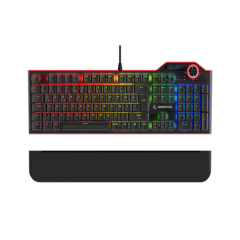 Rampage Hydra R6 Full Color RGB LED Gaming Pro Blue Switch Aluminyum Kaplama Multimedia Mekanik Klavye