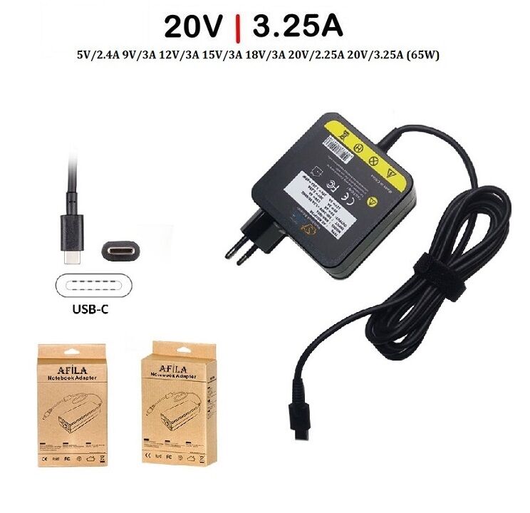 Lenovo 02DL111 02DL127 Adaptör, Şarj Cihazı (65W Type-C) Muadil