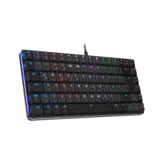 Rampage GRANITE Siyah/Gri Low Profile RED SWITCH Q Rainbow Mekanik Gaming Oyuncu Klavye