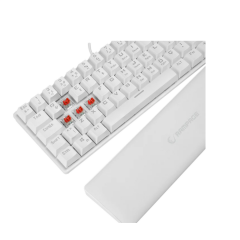 Rampage ALLY K11 Beyaz Rainbow Q Bilek Destekl  Red Switch Gaming Oyuncu Klavye