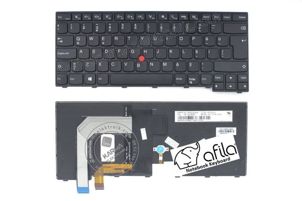 Lenovo SN20H42393, SN20H42475 Notebook Klavyesi, Laptop Tuş Takımı (Siyah TR)