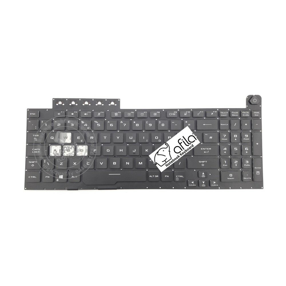 Asus TUF Gaming F15 FX506HF-HN014W uyumlu Notebook Klavyesi (Siyah TR) RGB ışıklı