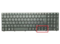 Acer Aspire E1-521, E1-531, E1-571 Notebook Klavyesi, Siyah TR PK130IN2A20 / KL0470-CTR