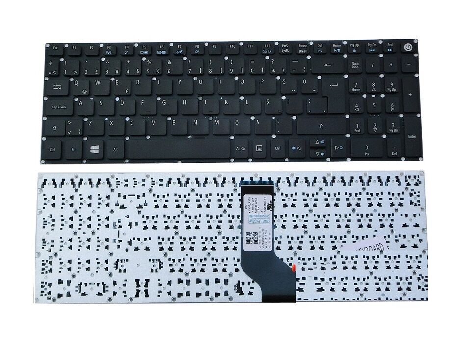 Acer Aspire 3 A315-41G-R7CJ Notebook Klavyesi, Laptop Tuş Takımı (Siyah TR)
