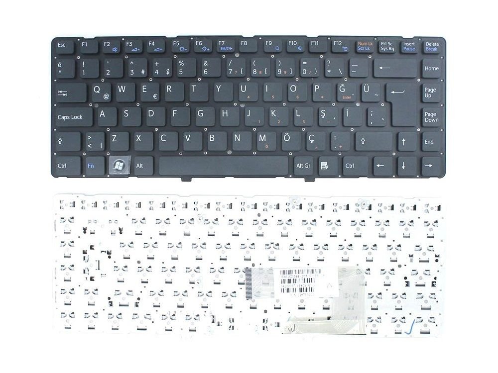 Sony Vaio 9J.N0U82.A01, 9J.N0U82.B01, MP-08J93US-8861 Klavye Siyah TR