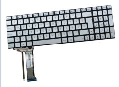 Asus ZX50V, ZX50VW Notebook Klavyesi Gri Silver TR) ışıklı