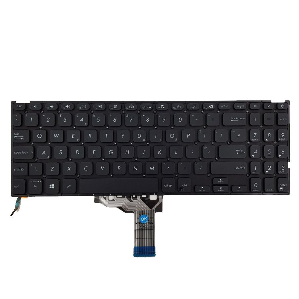 Asus X512Fj-Ej556T X512Fj-Ej570T Klavye (Siyah TR) ışıklı