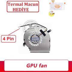 MSI GP72 Leopard 2QD-064XTR Notebook Gpu-Vga Ekran Kartı Fanı - Ver.2 (4 Pin)