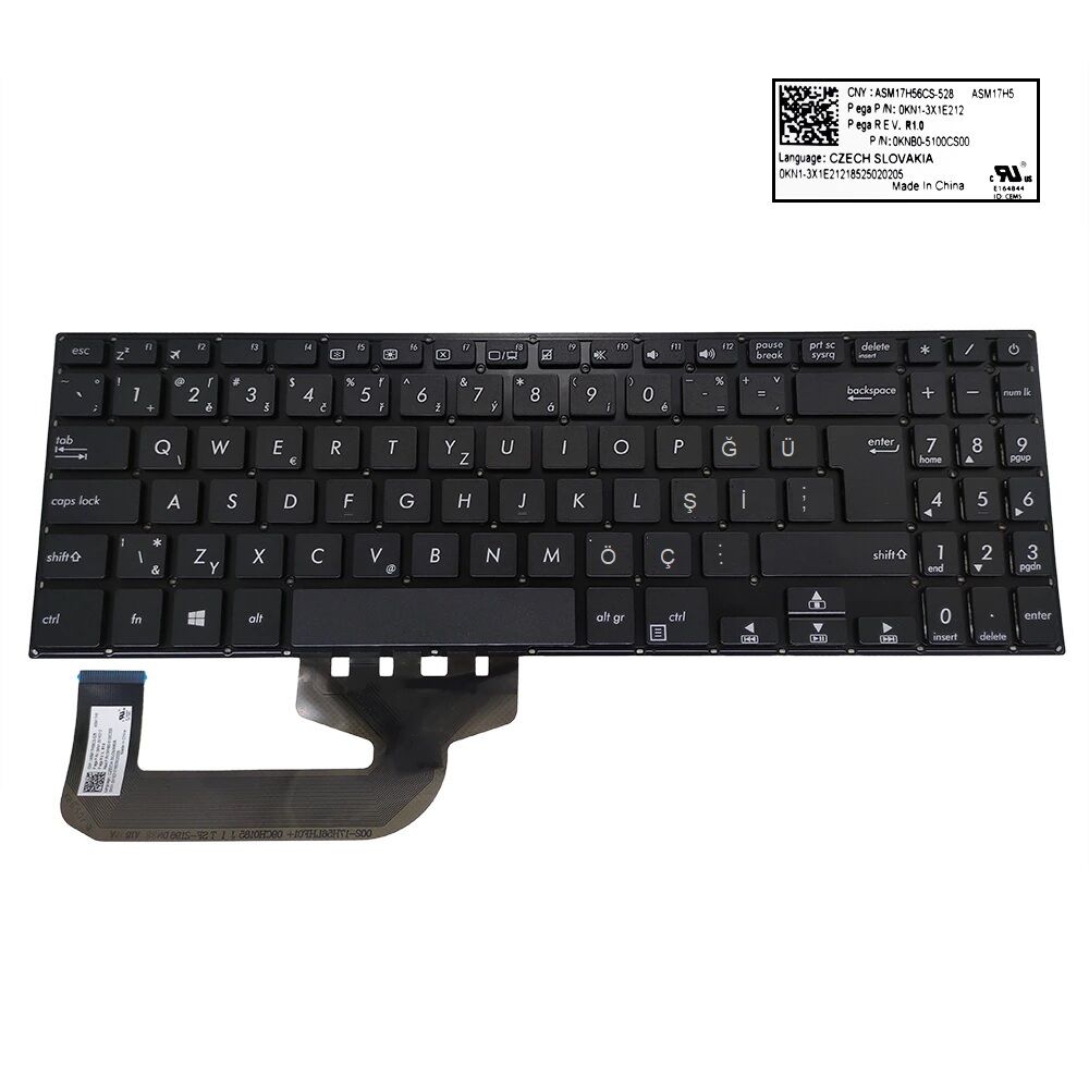 Asus X507UB, X507UF Notebook Klavye - Tuş Takımı / Siyah - TR