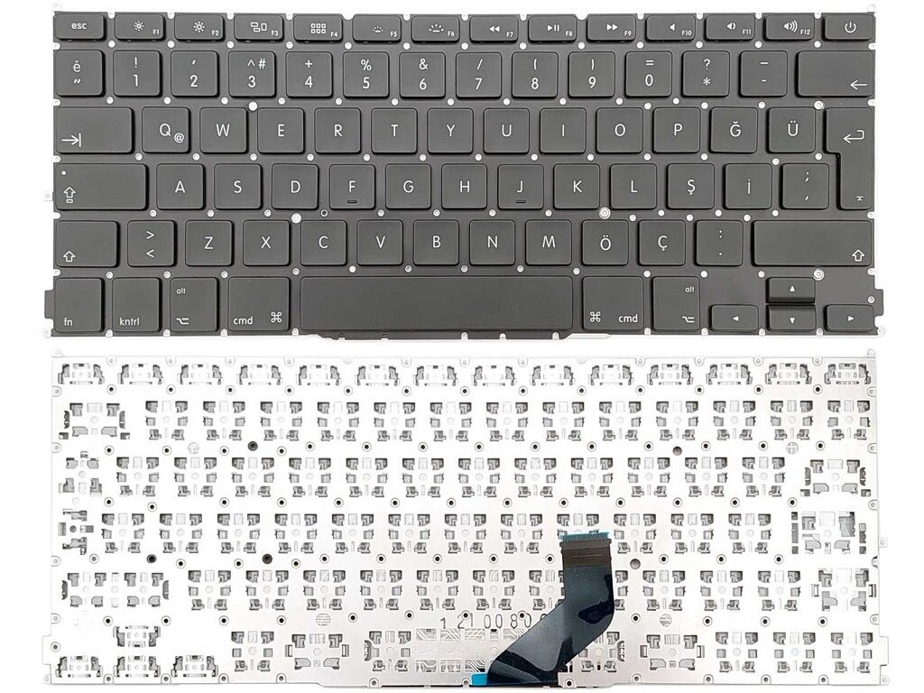 Apple MacBook Pro MC505, MC505LL/A, MC506, MC506LL/A Notebook Klavyesi - Siyah - TR / B.Enter