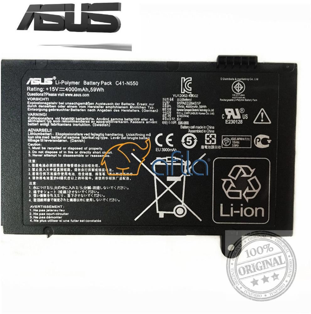 Asus N550JX-CN064H Notebook Bataryası Pili (Orjinal Asus Marka)