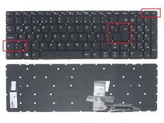 Lenovo uyumlu 80TV00UGTX 80T7003BTX 80UD00T3TX Notebook Klavyesi, Laptop Tuş Takımı (Siyah TR)