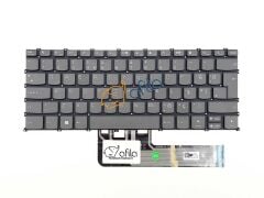 Lenovo ideaPad Flex 5-14IIL05 Type 81WS Uyumlu Notebook Klavyesi, Laptop Tuş Takımı (Füme Gri TR)
