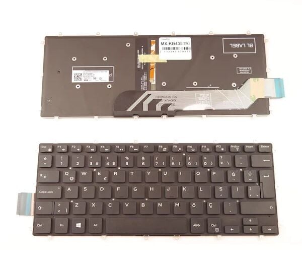 Dell inspiron P83G (7370) Notebook Klavyesi, Laptop Tuş Takımı (Siyah TR) ışıklı