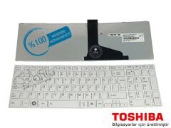 Toshiba Satellite L870-14D, L870-D3W uyumlu Notebook Klavyesi (Beyaz TR)