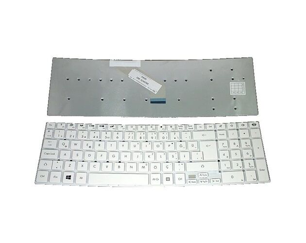 Acer Aspire E5-521G-80QL E5-521Z5WAE E5-521G Klavyesi (Beyaz TR)