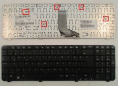 Hp 539618-141 CQ61-310US Notebook Klavyesi Siyah TR