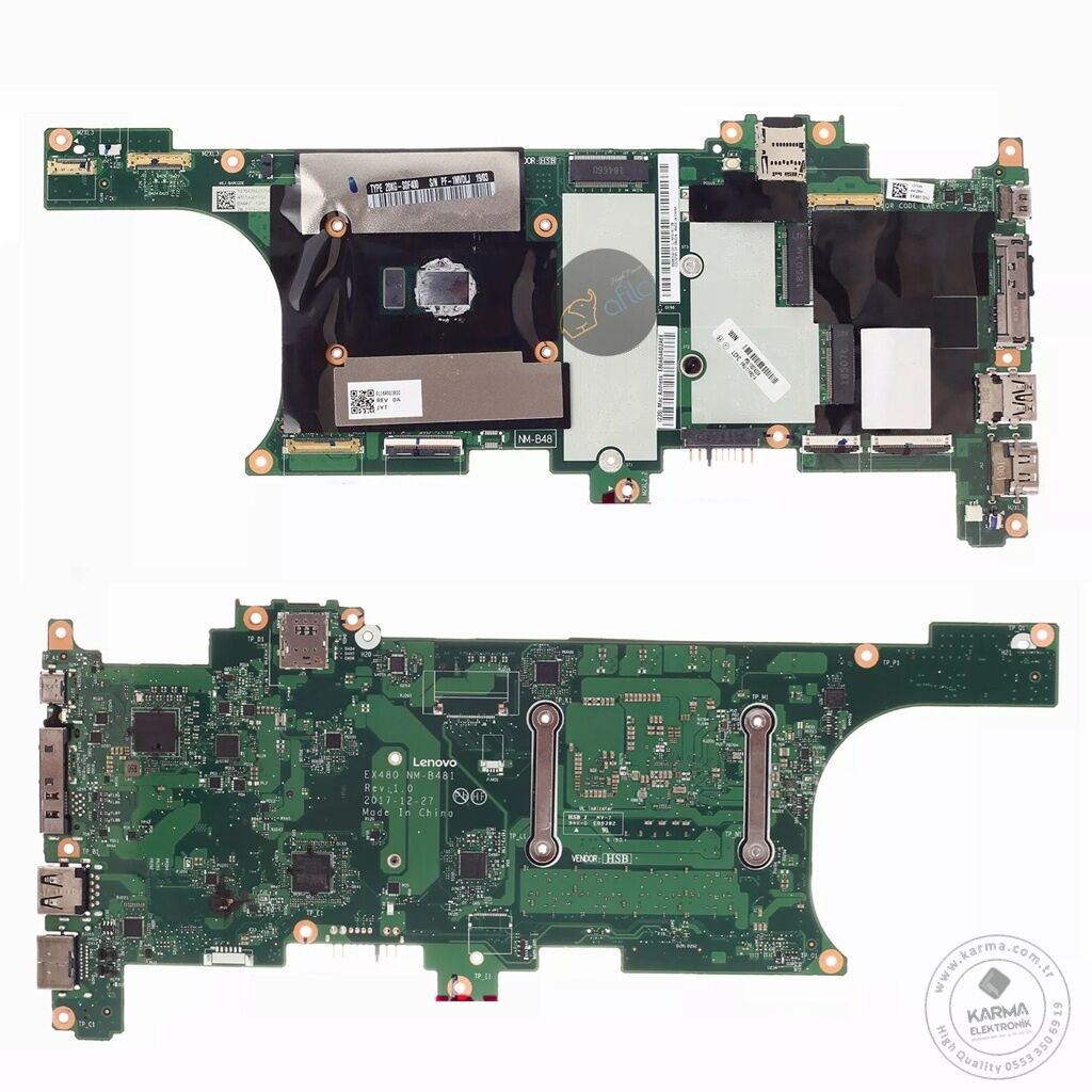 Lenovo ThinkPad X1 Carbon EX480, NM-B481 Notebook Anakartı, Mainboard (SR3L8, i7-8650U)