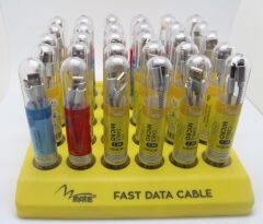 Mate İphone Lightning Tüp Kablo 2.4Amper 1M Tüp Hasır Kablo