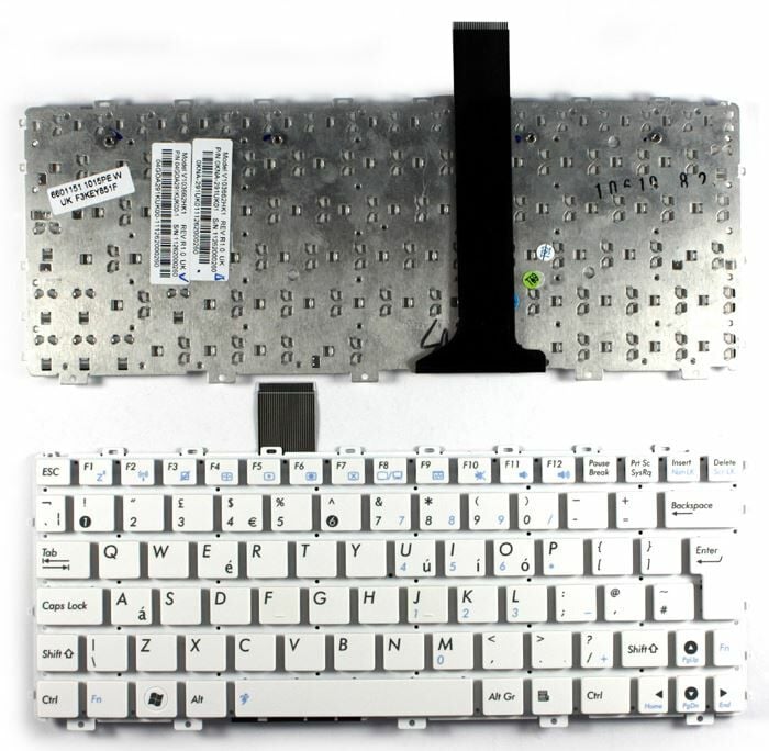 Asus Eee Pc X101CH-WHI013W, Notebook Klavyesi - Beyaz - TR