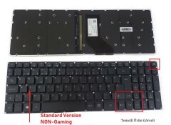 Acer 5 AN515-52-79GK Notebook Klavyesi (Siyah TR) ışıklı Ver.1