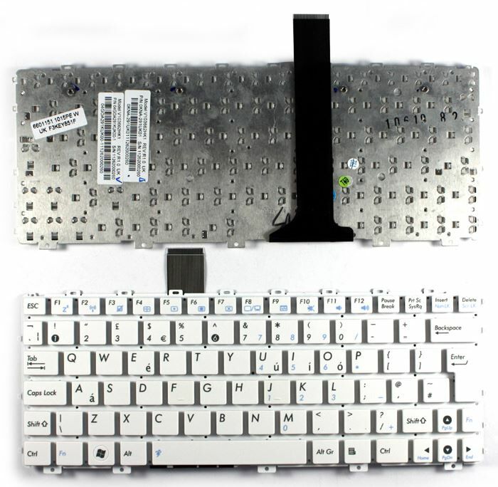 Asus Eee Pc X101H-WHT068S, Notebook Klavyesi - Beyaz - TR