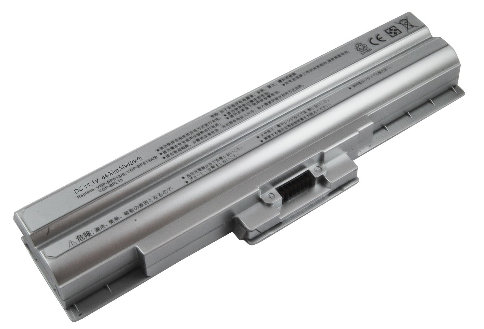 Sony VGN-SR220J/B VGN-SR220J/H Notebook Bataryası Pili/Gri