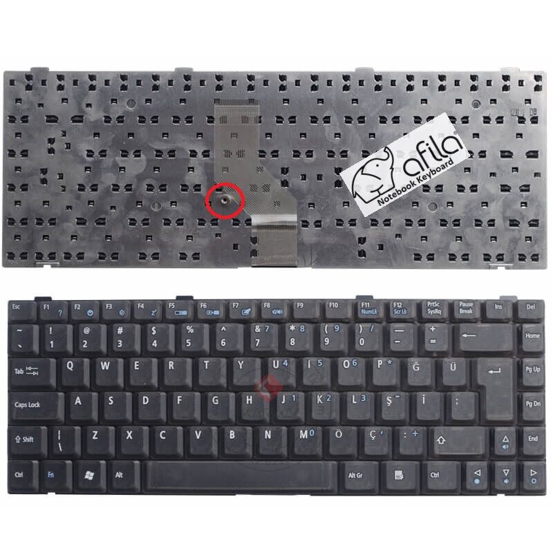 Acer K020646G1, K020646H1, K020646J1, K020646K1, K020646S1 Klavye Siyah TR