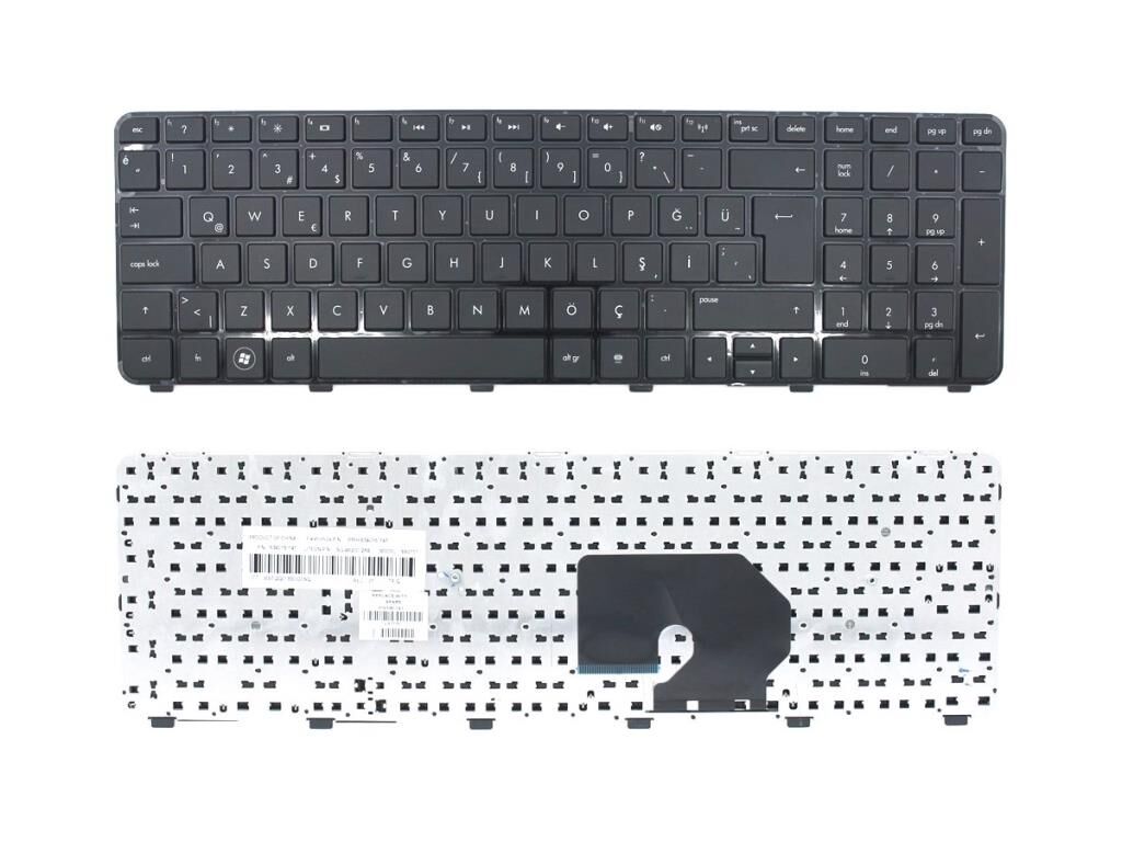 Hp Pavilion Dv7-6000 dv7t-6000 dv7-6b00, dv7-6c00 Klavye Siyah TR 634016-001, 634016-141