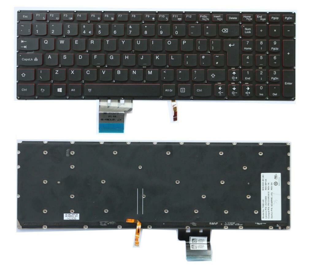 Lenovo Y5080,Y5070t Notebook Klavye-Siyah - TR - Backlit