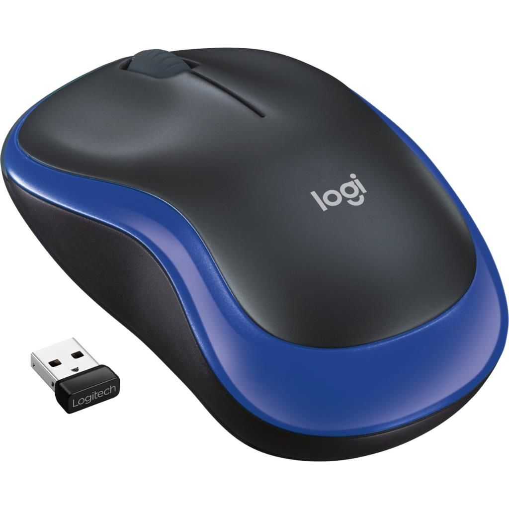 Logitech M185 Kablosuz Mouse Siyah - Mavi 910-002236