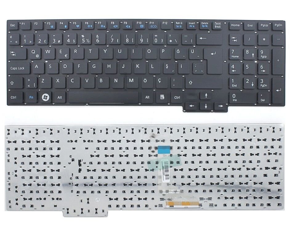 Fujitsu CP569151-01,CP611934,CP612621-01 Klavyesi (Siyah TR) / Çerçevesiz