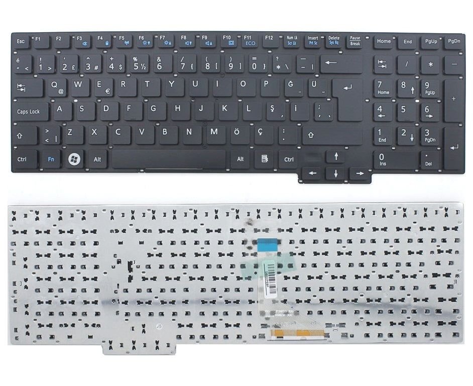 Fujitsu LifeBook AH532 GL-302,AH532 GL-303 Klavyesi (Siyah TR) / Çerçevesiz