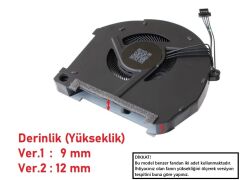 Casper Excalibur G900.1180-DQ80A-B Notebook GPU Fanı (Ver.2 Sol)