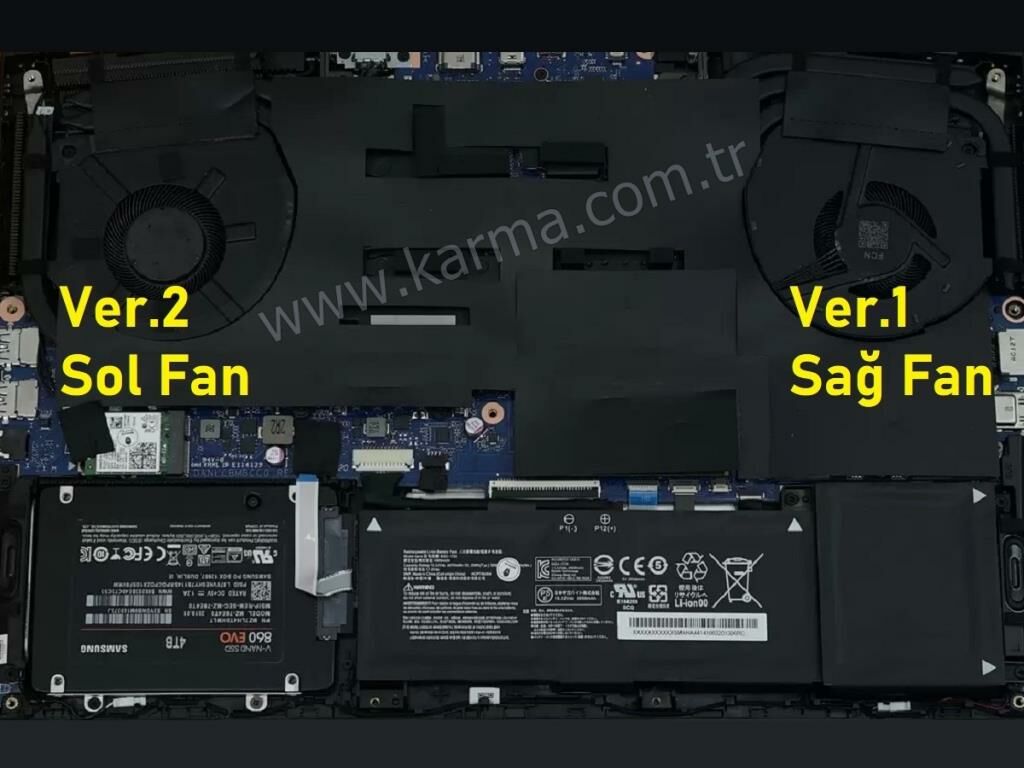 Casper Excalibur G900.1180-DQ80A-B Notebook GPU Fanı (Ver.2 Sol)