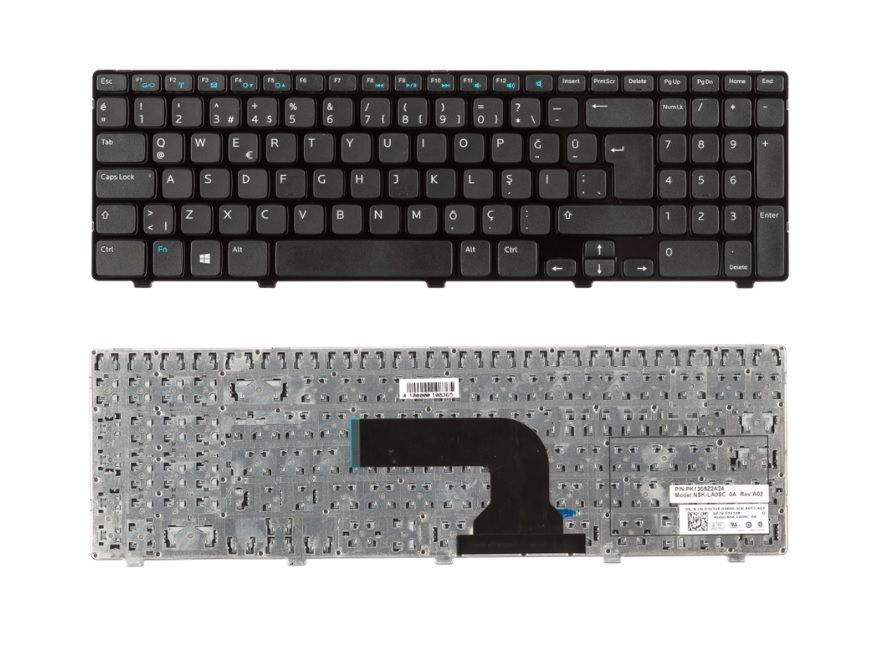 Dell LATITUDE 3540 Vostro 2521 V2521 Notebook Klavyesi Siyah TR