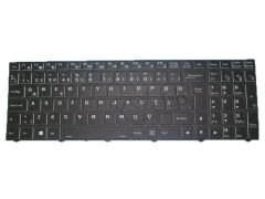 Monster Abra A5 V21.1.6 Uyumlu Notebook Klavyesi, Laptop Tuş Takımı (Siyah TR) RGB ışıklı