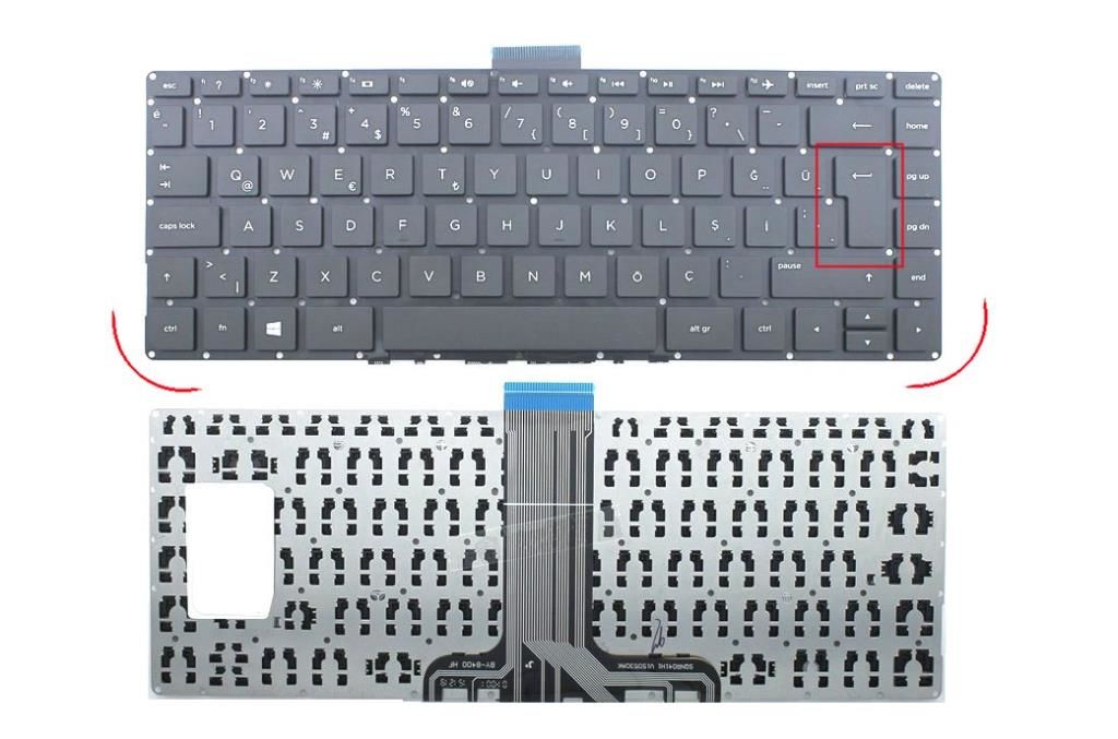 Hp X360 13-S 926601-001, 926601-141 Notebook Klavye (Siyah TR) Ver.1